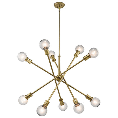 Armstrong Chandelier in Natural Brass by Kichler, 43119NBR