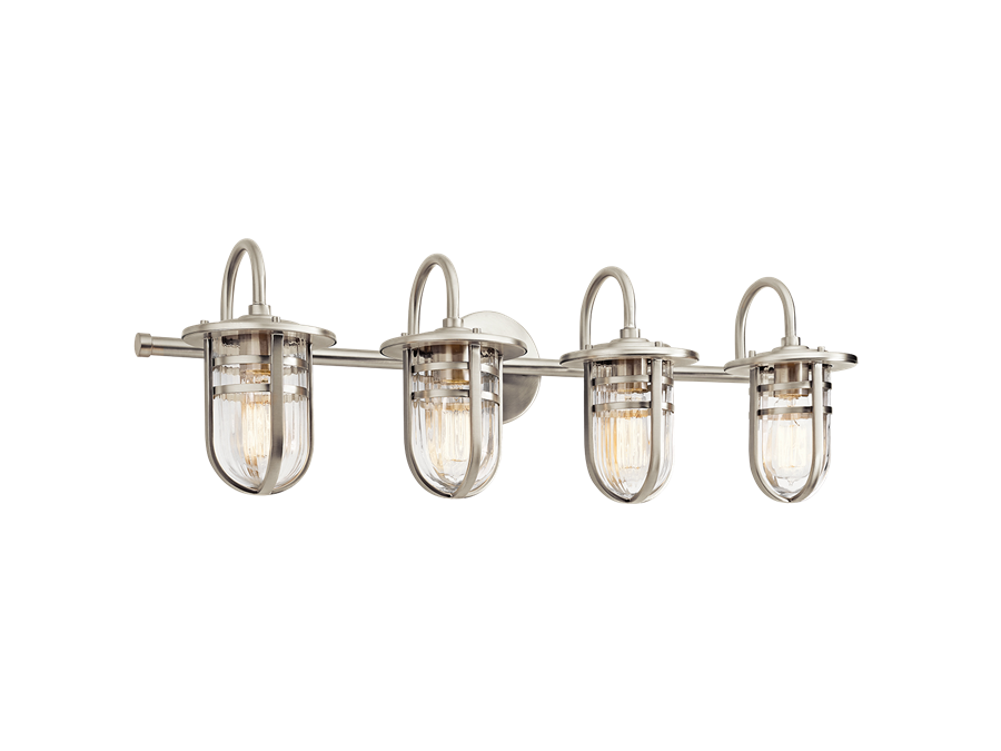 4 Light Caparros Bath Lights in Brushed Nickel by Kichler 45134NI