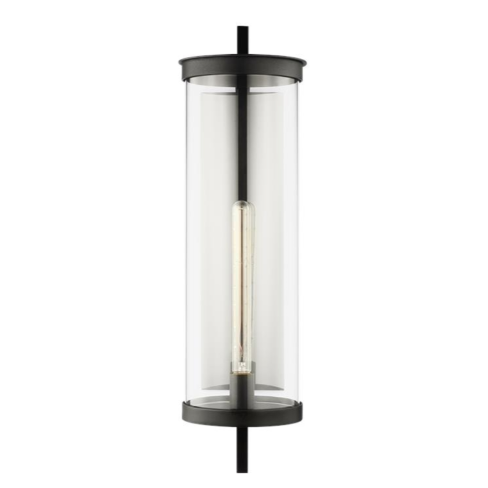 Wall Lantern, Outdoor Wall Sconce, Black 