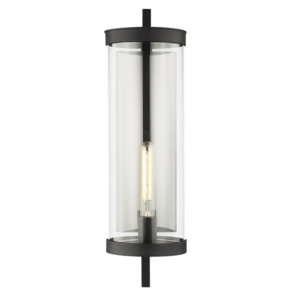 Wall Lantern, Outdoor Wall Sconce, Black 