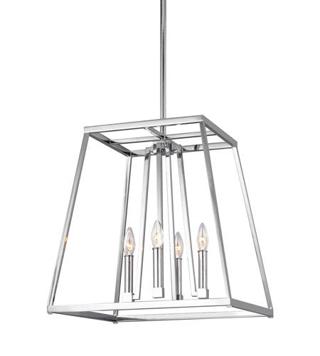 Small 4 Light Conant Chandelier in Chrome by Feiss F3150/4CH