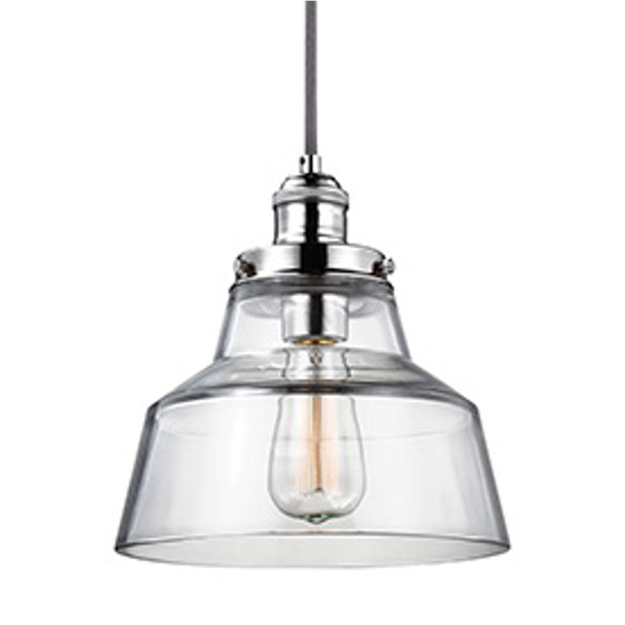 Baskin Pendant in Polished Nickel by Murray Feiss,  P1348PN