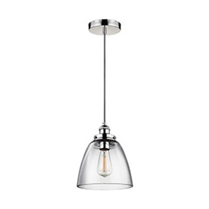 Baskin Pendant in Polished Nickel by Murray Feiss,  P1349PN