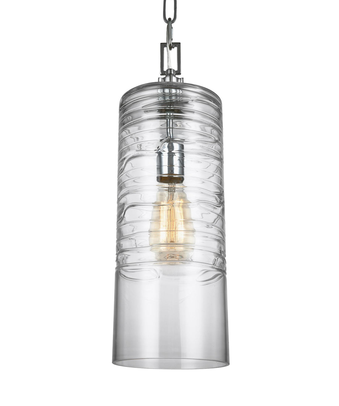 Feiss Elmore Cylinder Pendant in Chrome P1446CH