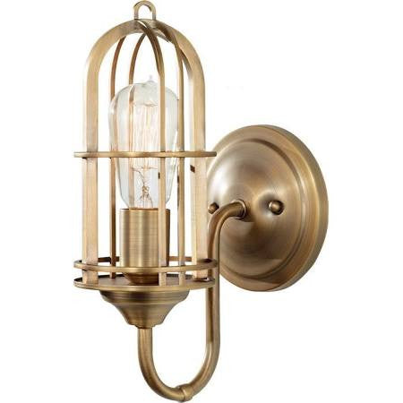 Urban Renewal 1 light Wall Sconce in Dark Antique Brass by Feiss WB1703DAB