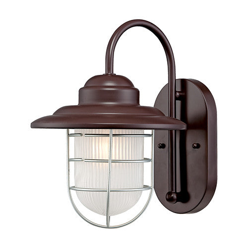 Outdoor Nautical Coastal Wall Sconce in Architectural Bronze by Millennium Lighting 5390ABR
