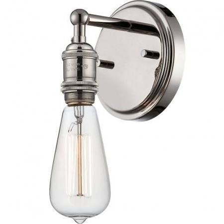 Vintage Wall Sconce in Polished Nickel by Nuvo Lighting 60-5415