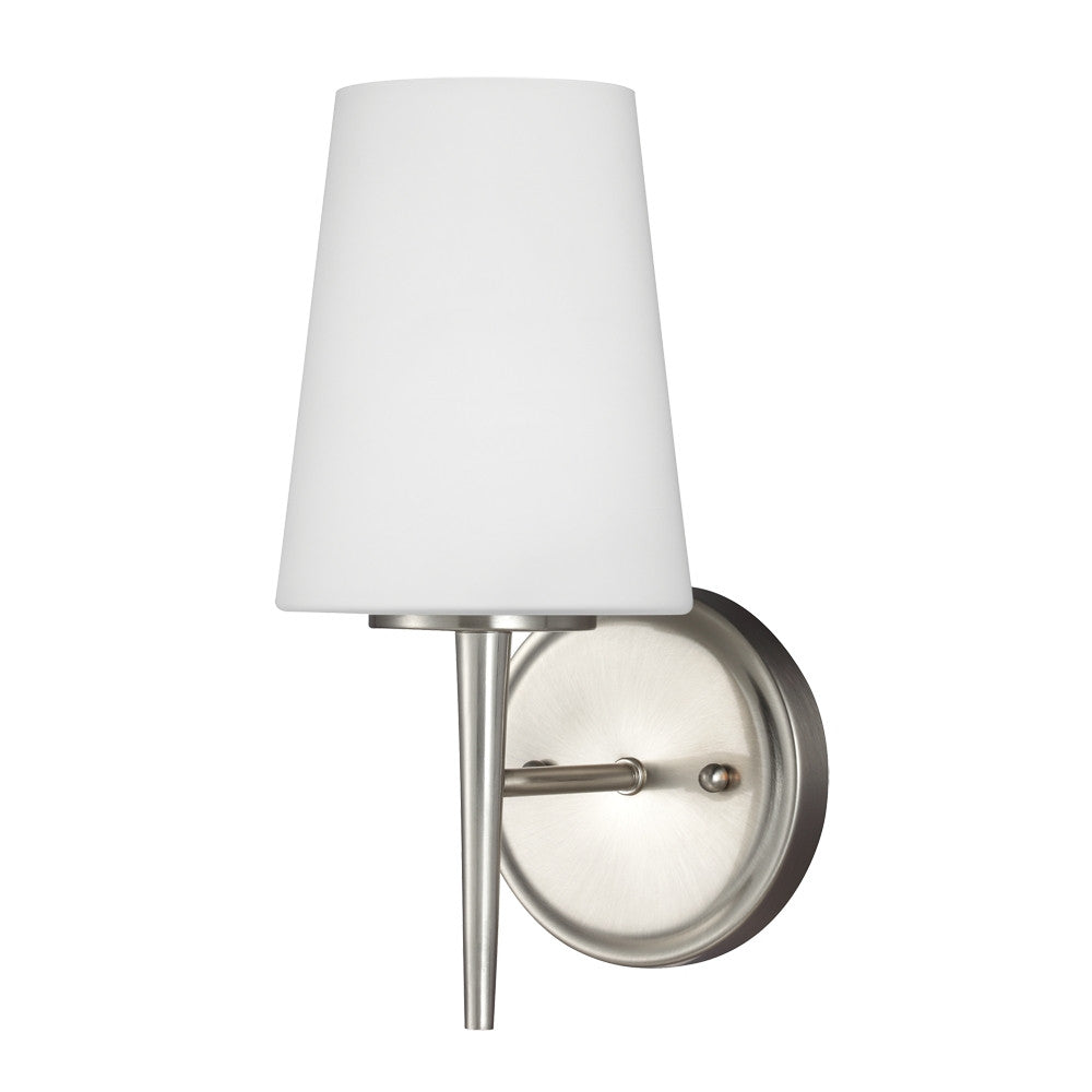1 Light Driscoll Bath Light in Brushed Nickel, by Seagull Lighting, 4140401-962