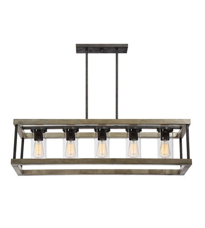 Eden Linear Chandelier in Weathervane by Savoy Lighting (SH-1-2101-5-70) | Lighting Connection