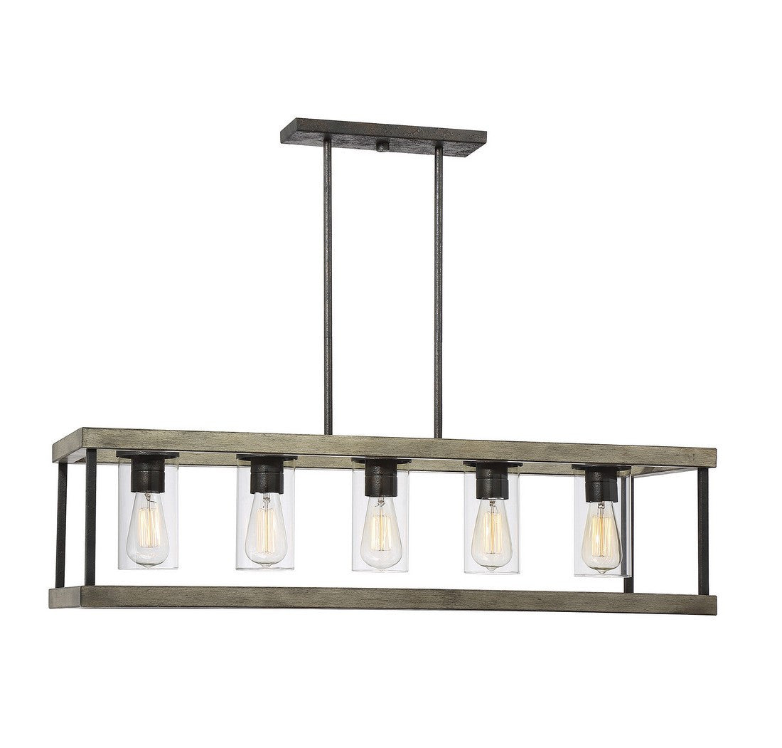 Eden Linear Chandelier in Weathervane by Savoy Lighting (SH-1-2101-5-70) | Lighting Connection