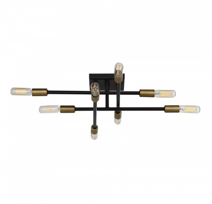 Lyrique Bronze and Brass Ceiling Mount by Savoy House 6-7003-8-77