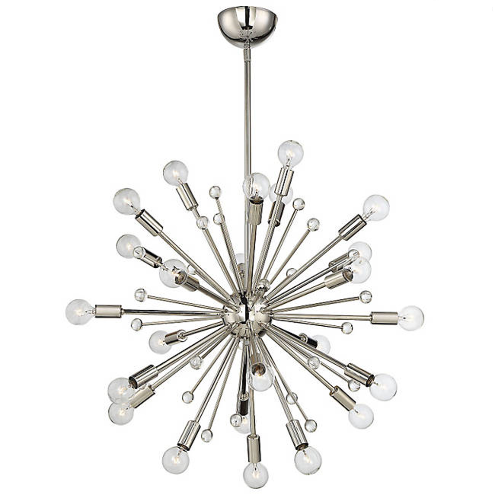 24 Light Galea Chandelier in Polished Nickel by Savoy House 7-6099-24-109