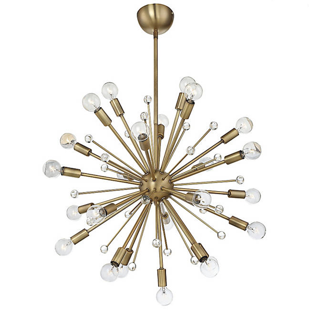24 Light Galea Chandelier in Warm Brass by Savoy House 7-6099-24-322