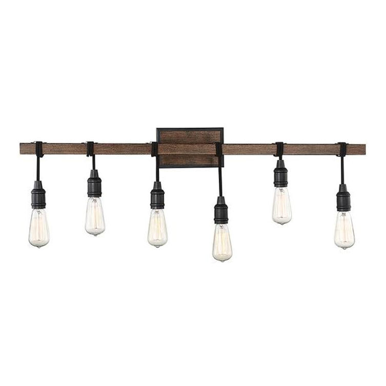 Burgess 6 Light Industrial Vanity in Durango by Savoy House 8-993-6-41