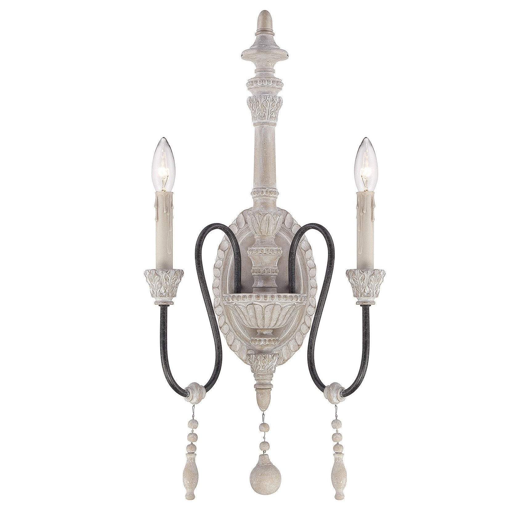Ashland 2 Light Wall Sconce in White Washed Driftwood by Savoy House 9-293-2-23