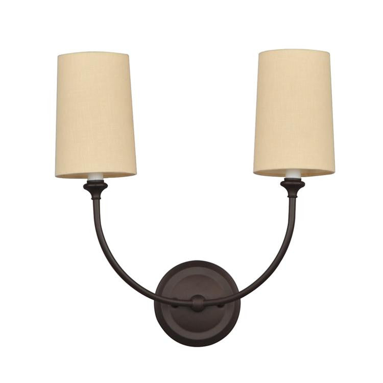 Sylvan 2 Light Sconce in Dark Bronze by Crystorama 2242-DB