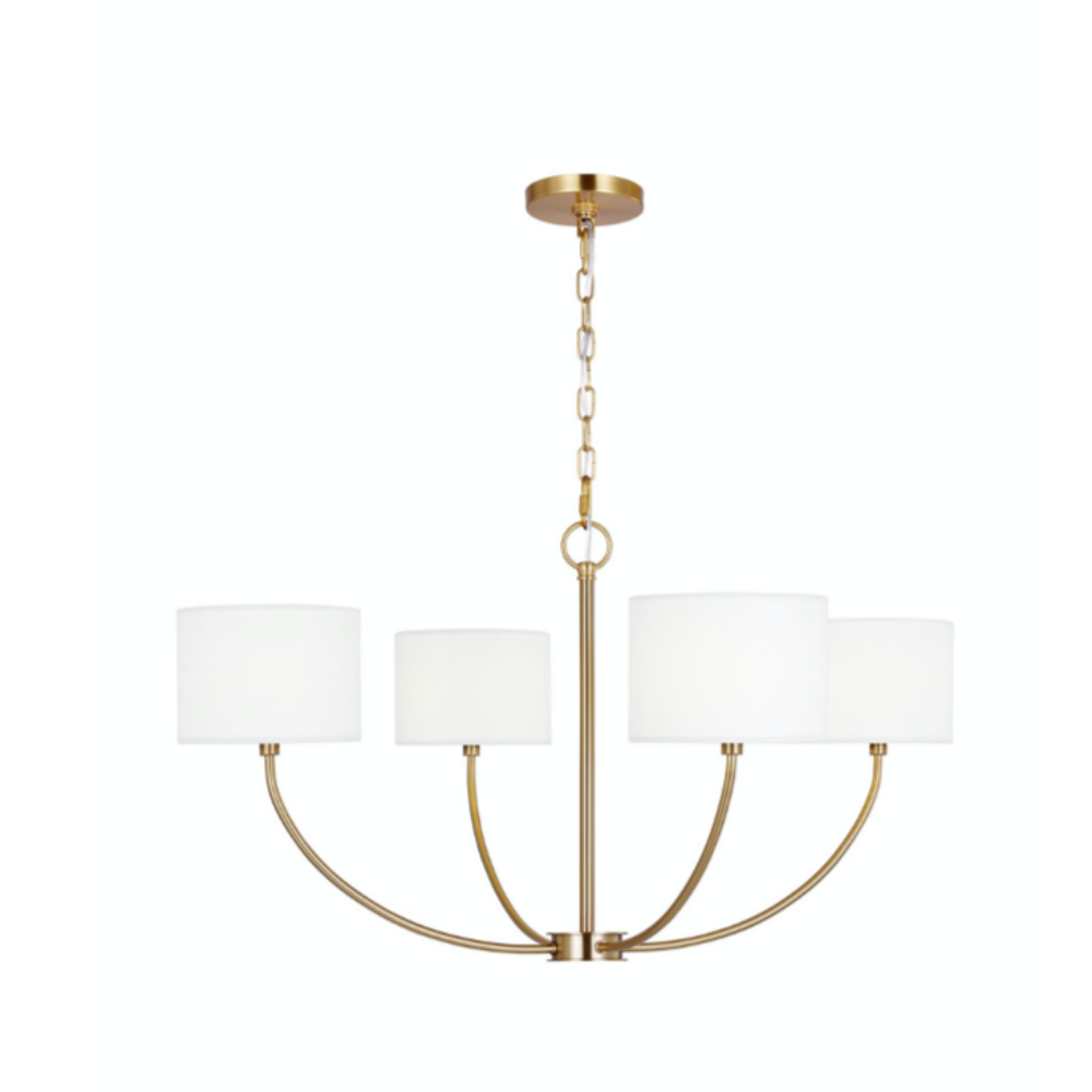 Cambridge Chandelier, Chandelier, Burnished Brass