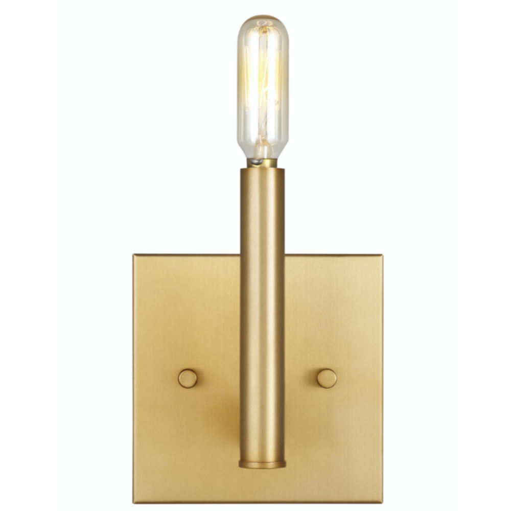 Devi Wall Sconce, Wall Sconce, Satin Brass