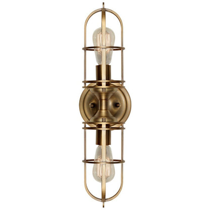 Urban Renewal 2 light Wall Sconce in Dark Antique Brass by Feiss WB1704DAB