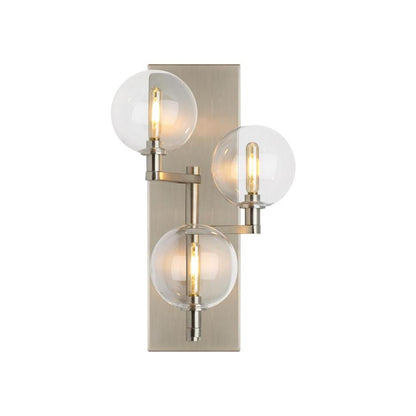 Gambit Sconce, 3-Light Wall Sconce, Satin Nickel