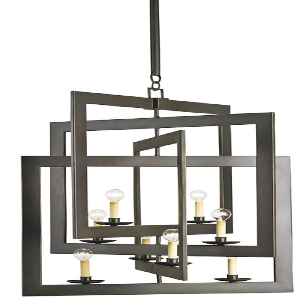 Middleton Small Chandelier, 8-Light Chandelier, Bronze Gold