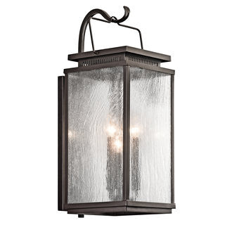 Manningham Outdoor Wall Sconce in Bronze, by Kichler, 49386