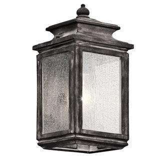 Wiscombe Park Outdoor Wall Sconce in Weathered Zinc by Kichler 49501