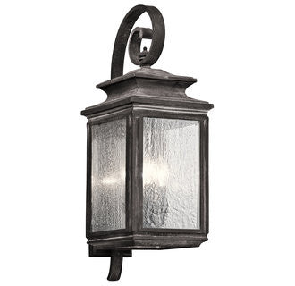 Wiscombe Park Outdoor Wall Sconce in Weathered Zinc by Kichler 49503